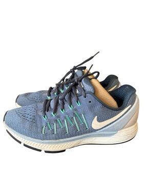 Nike Zoom Odyssey 2‎ Blue White Swoosh Running Shoe Sneaker Size 8.5